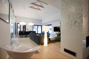 Dom jednorodzinny - salon.