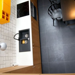 Kawalerka z antresolą – kuchnia