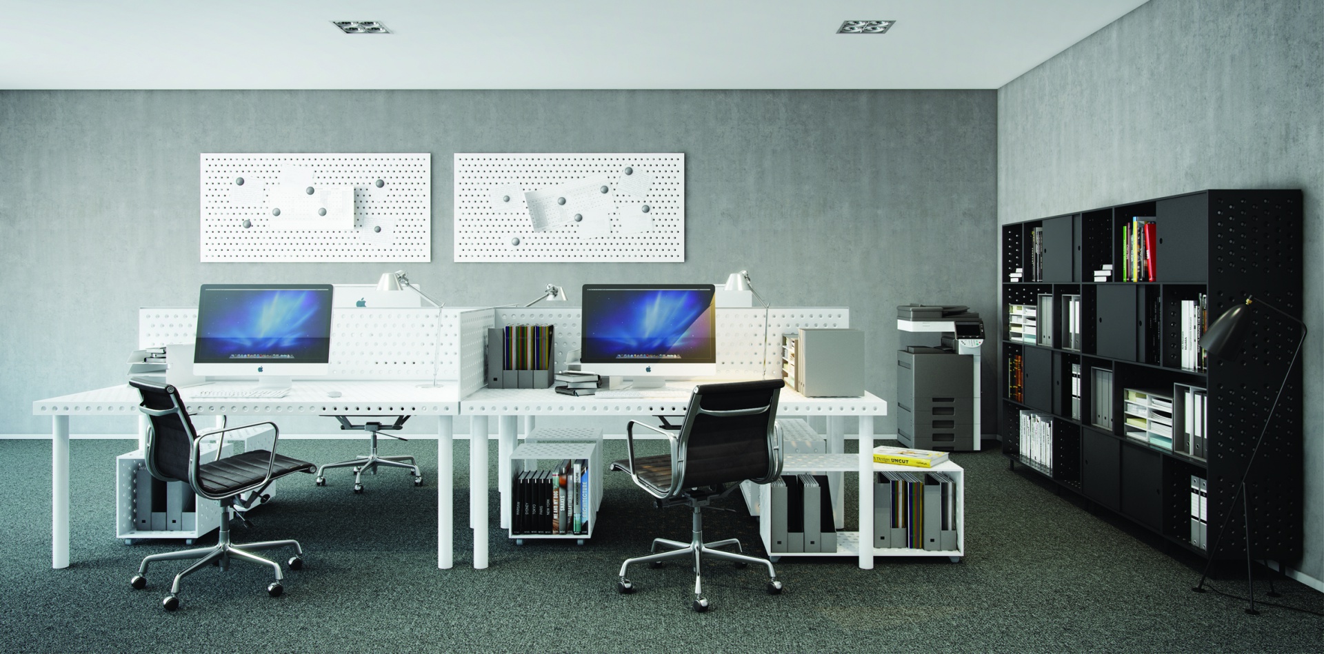 Biuro z meblami z kolekcji 