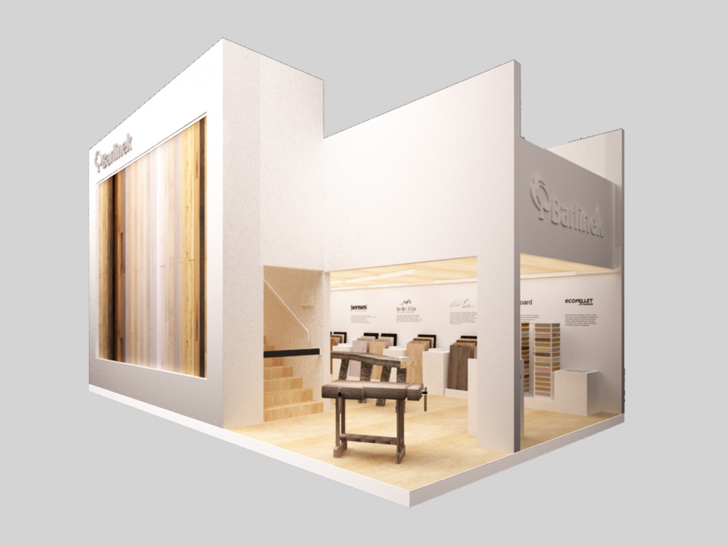 Projekt stoiska biura Hanczar Studio dla firmy Barlinek. Fot. Barlinek