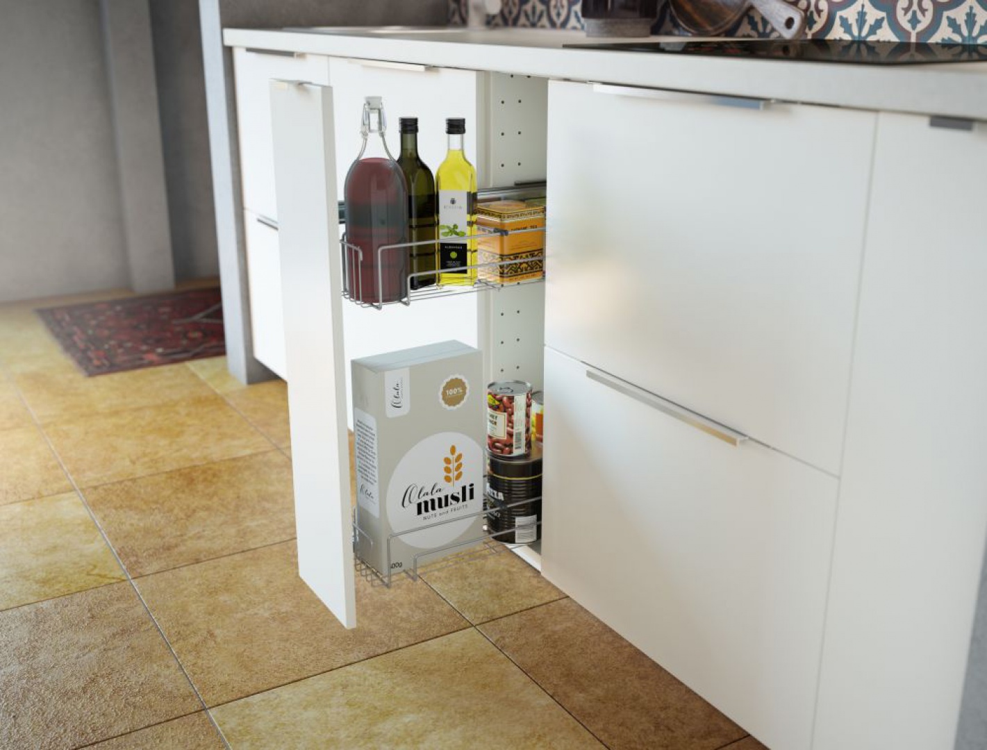 Cargo - rozwiązanie do małej kuchni od marki IKEA. Fot. IKEA