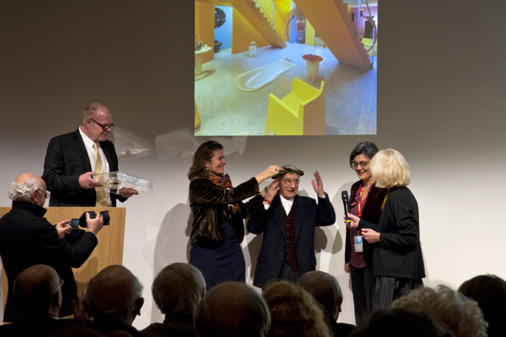 Alessandro Mendini laureatem The European Prize for Architecture. Fot. Clara Buoncristiani