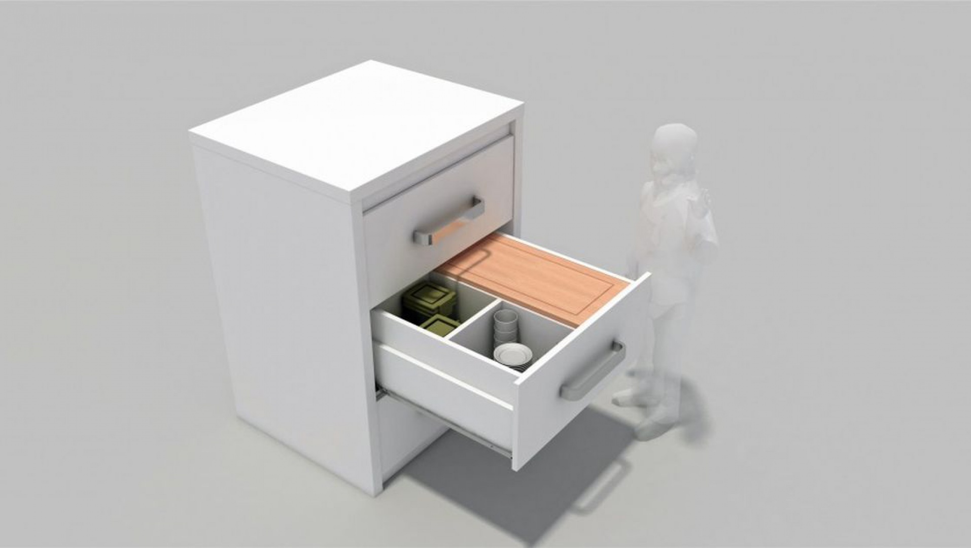 Koncepcja Secret Drawer powstała z myślą o rodzinnym gotowaniu, podczas którego dziecko może zdobywać wiedzę o poszczególnych składnikach spożywczych, wartościowej diecie i zdrowym gotowaniu. Fot. Materiały prasowe