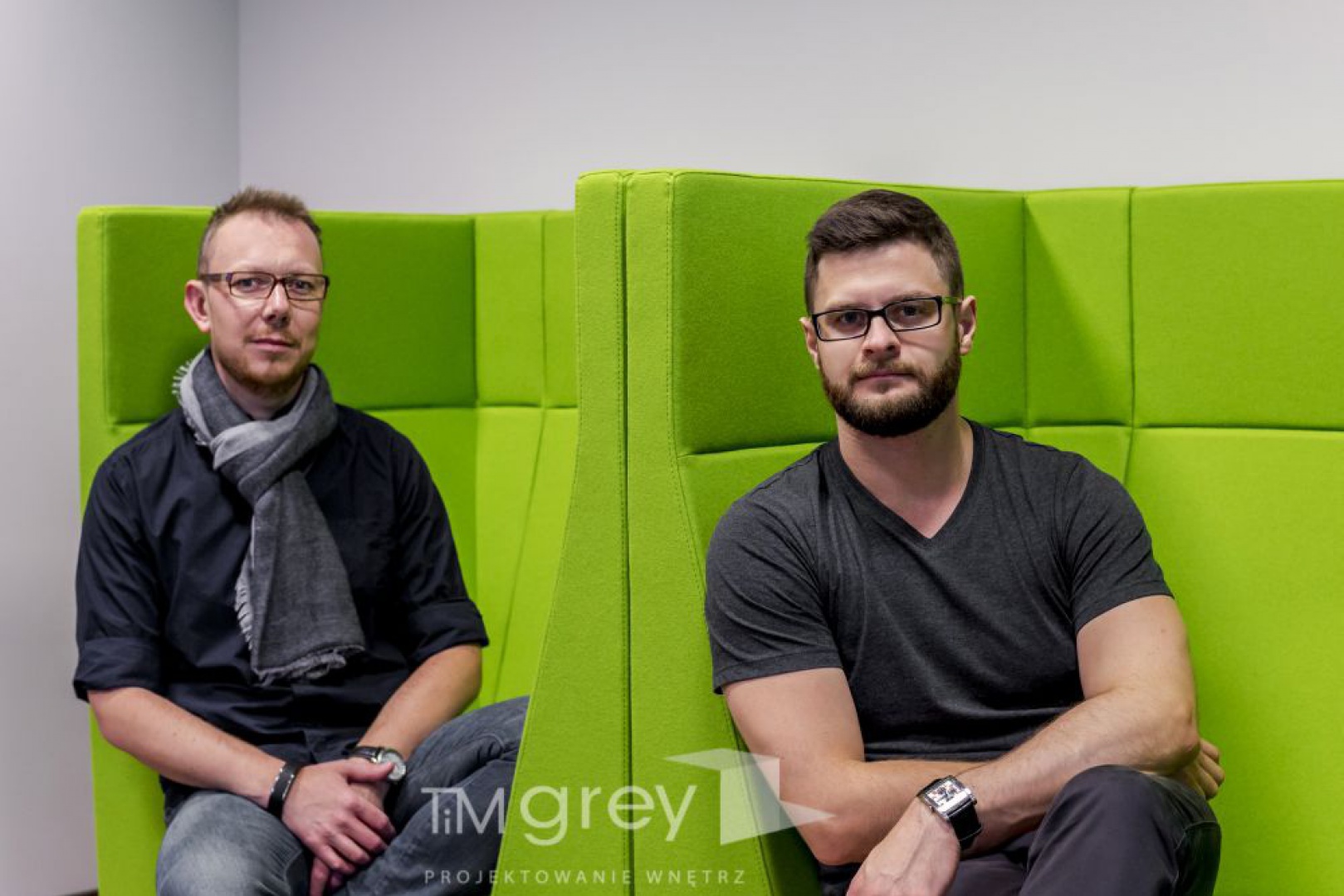 Projektanci, Tomasz Motylewski (z lewej) oraz Marek Bernatowicz (z prawej). Fot. Ewa Motylewska Photography