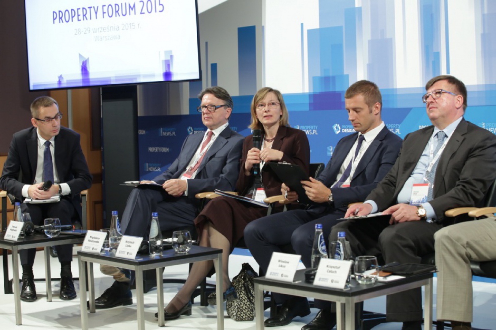 Property Forum 2015_Wojciech Kuśpik, Ireneusz Węgłowski, Magdalena Seutowska, Wojciech Liszka, Wiesław Likus.jpg