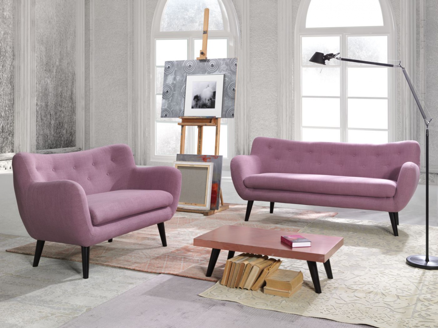 Sofa George. Mebel posiada stylowy wygląd. Świetnie sprawdzi się zarówno w salonie stylowym, jak też nowoczesnym. Fot. Bydgoskie Meble.