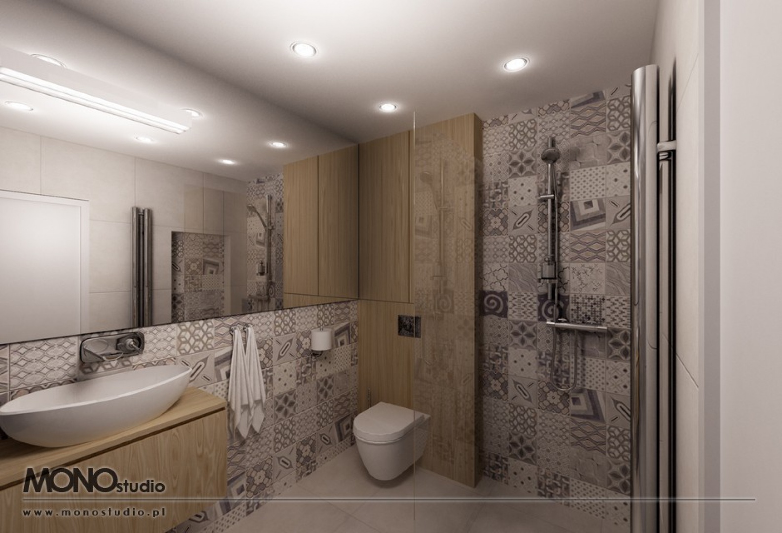 Nietypowe wzornictwo z grą faktur i materiałów. Projekt MONOstudio.jpg