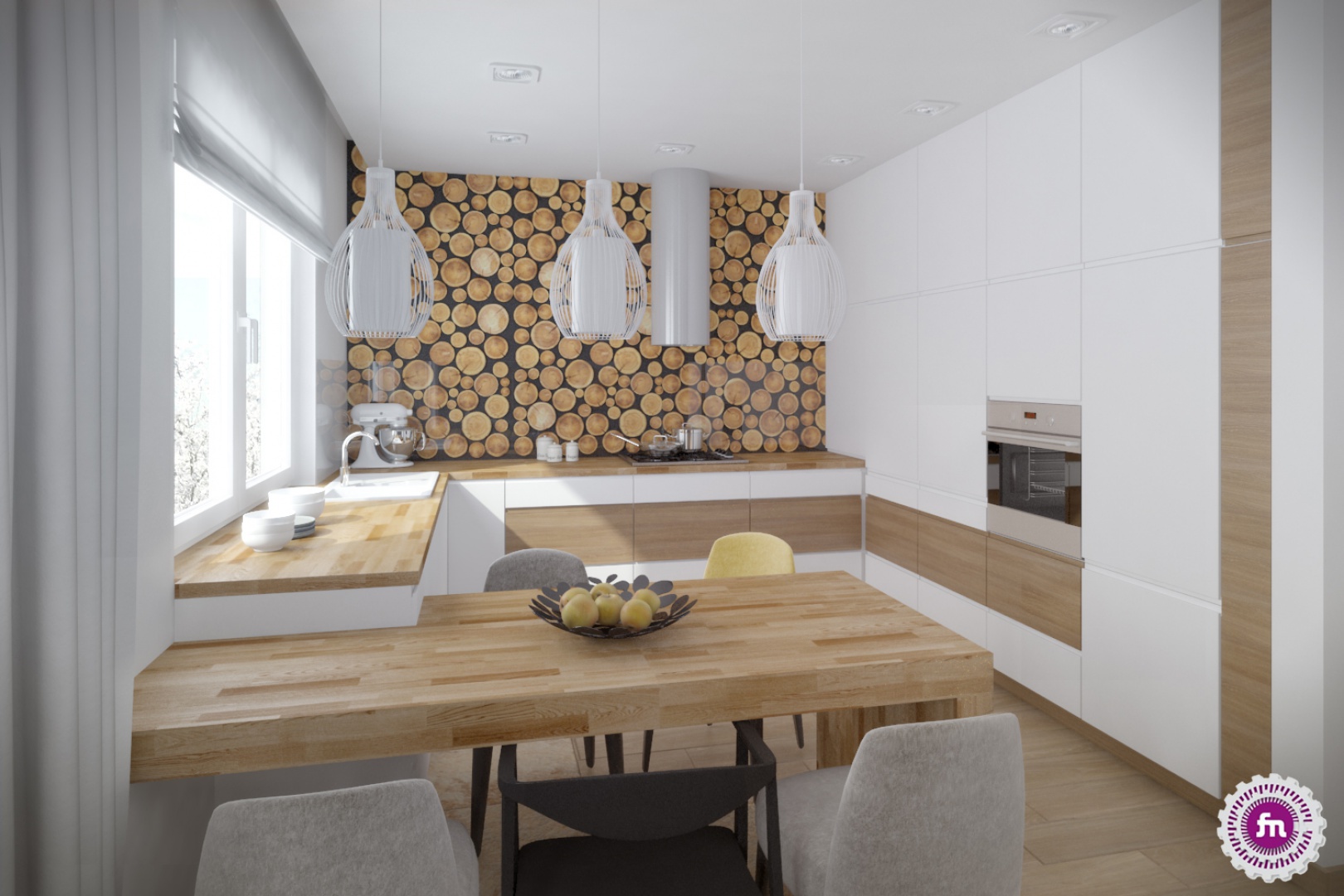 Kuchnia w stylu Eco. Projekt Fabryka Nastroju