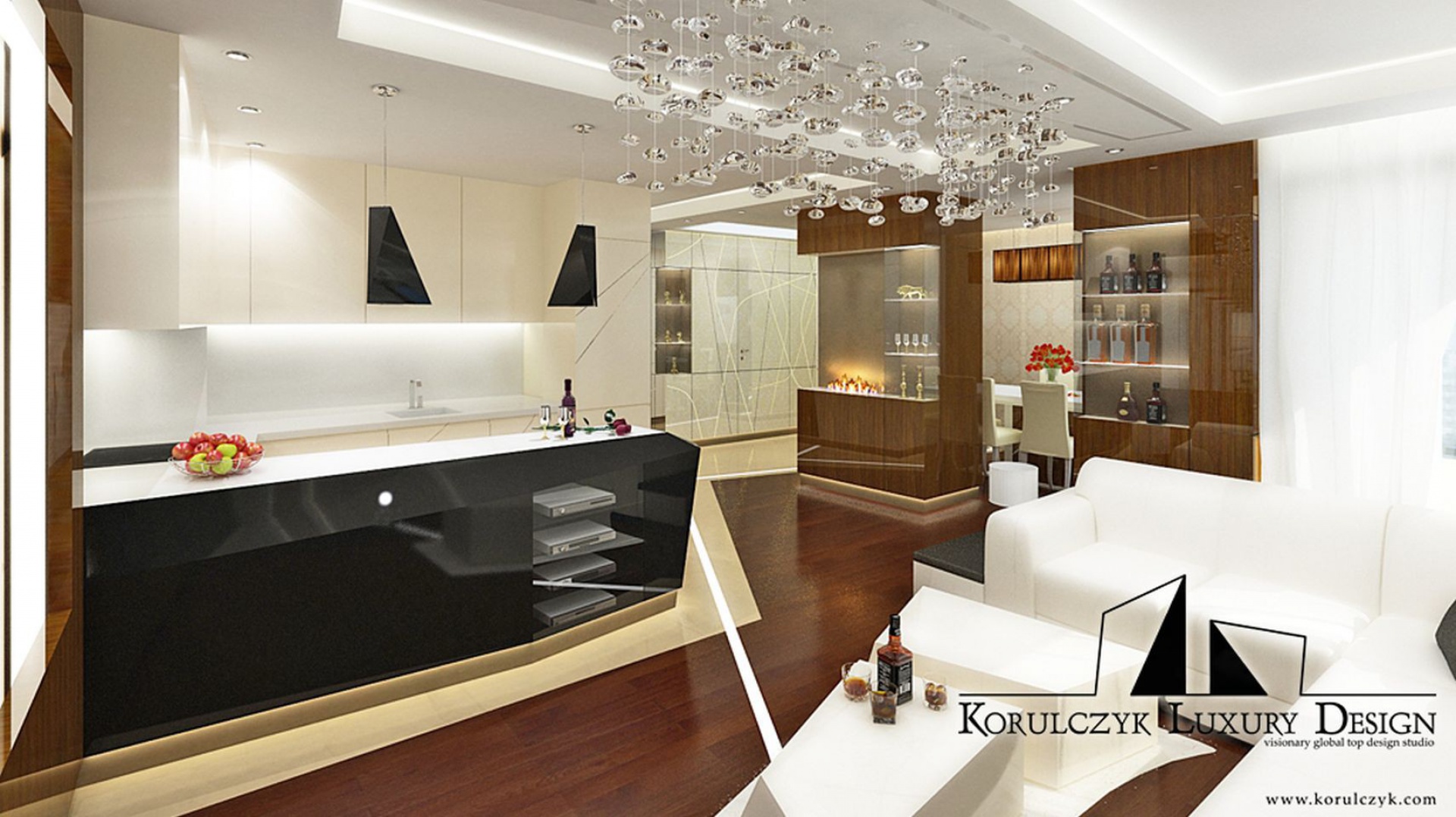 Salon w apartamencie. Projekt Korulczyk Luxury Design.jpg