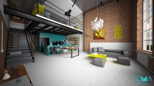 Mieszkanie dwupoziomowe LOFT INDUSTRIAL