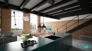 Mieszkanie dwupoziomowe LOFT INDUSTRIAL