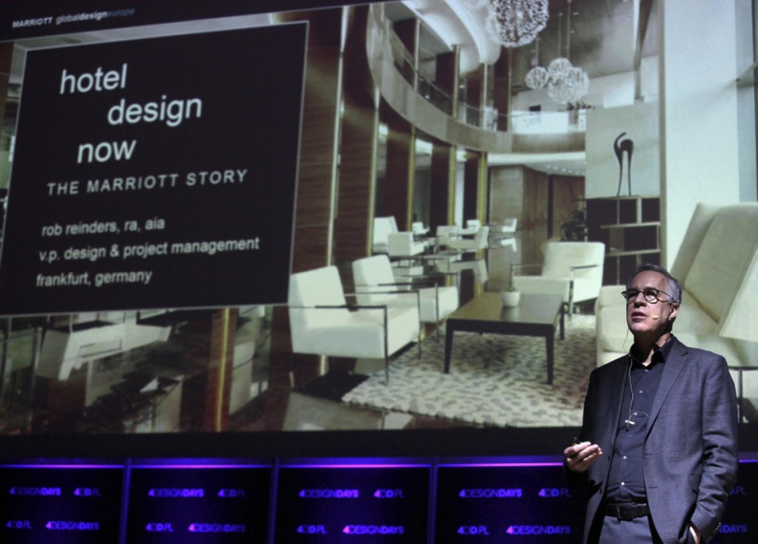 Rob Reinders, Vice President, Design Management w Marriott International - Architecture & Construction, podczas 4 Design Days 2.jpg