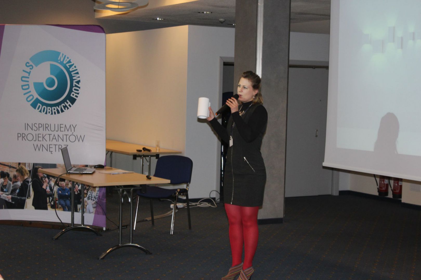 Katarzyna Tworek, przedstawiciel marki Aurora Technika Świetlna. Studio Dobrych Rozwiązań, 11.04 Bielsko-Biała (3).JPG
