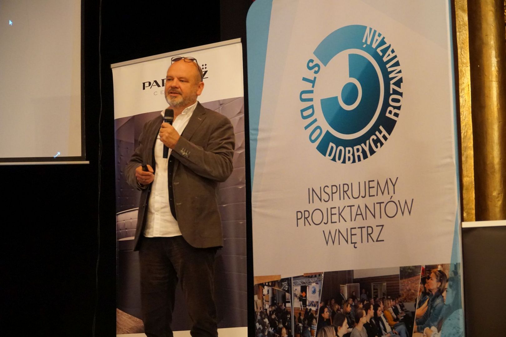 036_Wystąpienie Dariusza Hermana - gościa specjalnego Studia Dobrych Rozwiązań w Koszalinie.JPG