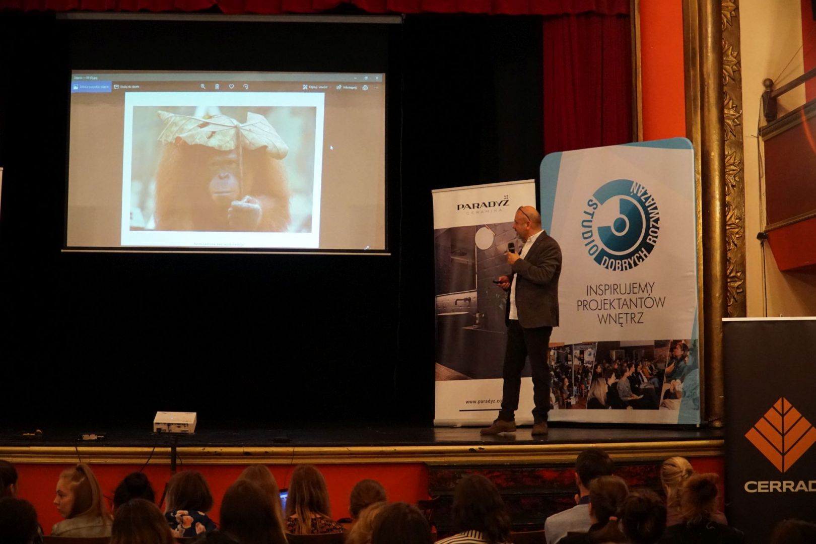 037_Wystąpienie Dariusza Hermana - gościa specjalnego Studia Dobrych Rozwiązań w Koszalinie.JPG