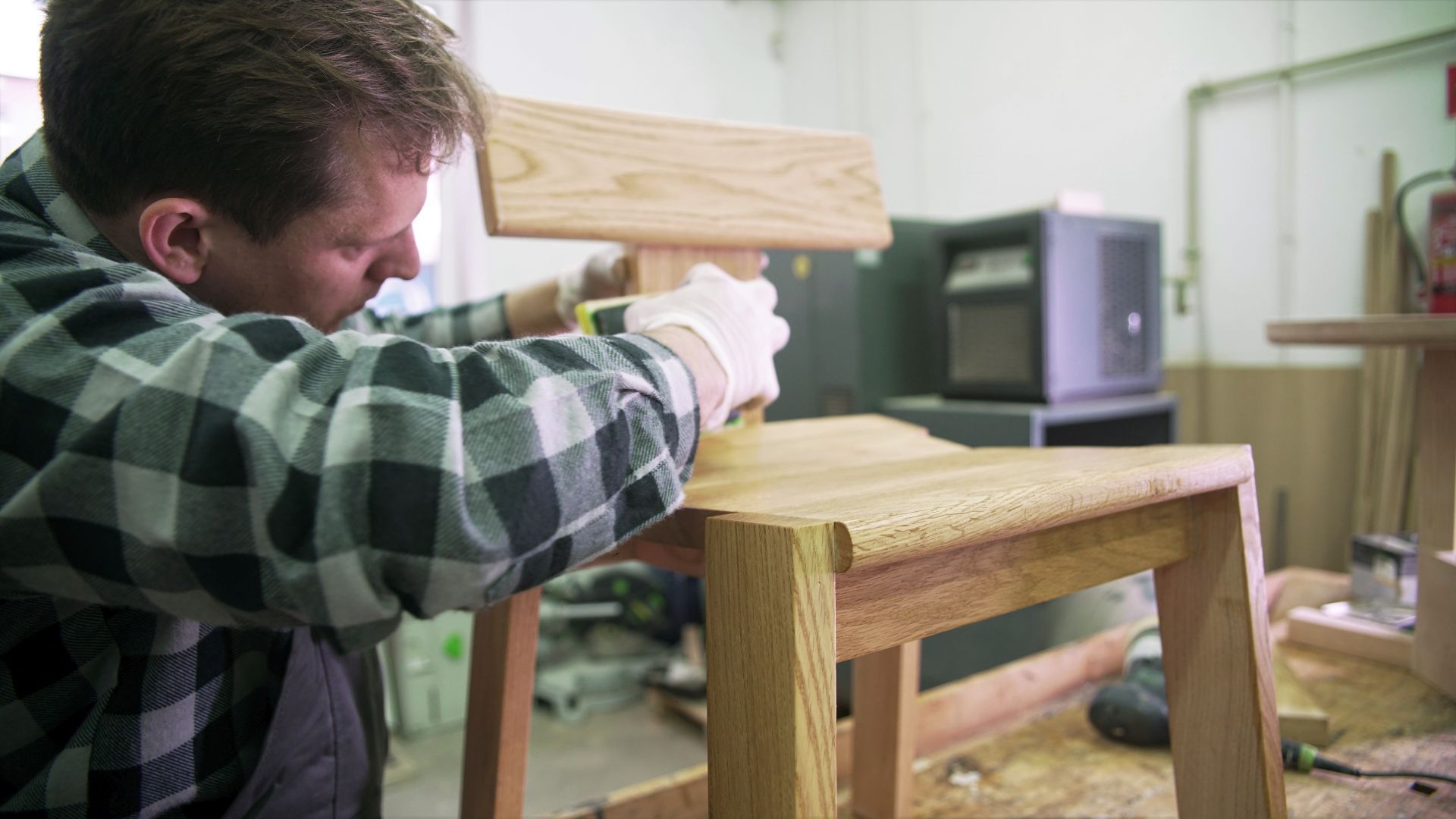 Red oak chair oiled at Swallow's Tail (1).jpg